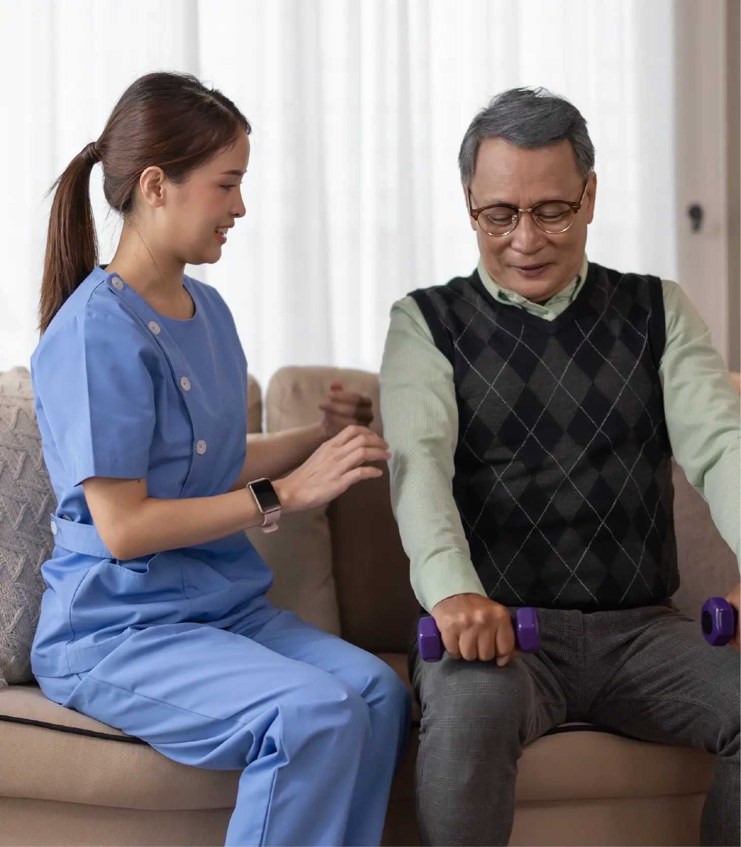 ภาพประกอบ โปรแกรมรักษา Home physiotherapy กายภาพบำบัดที่บ้าน
